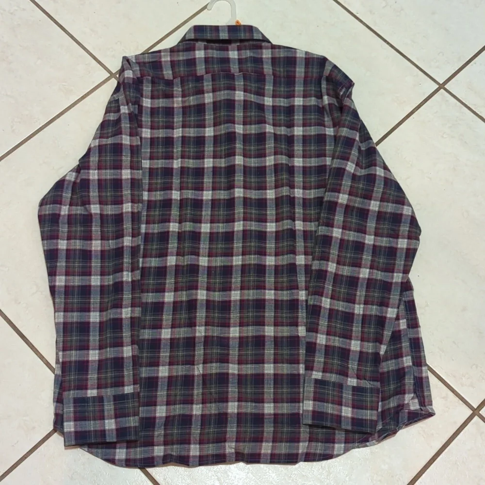 Erbario Toscano Men's Long Sleeve Button Down Harbour Plaid Shirt Size XXL - New - Picture 4 of 8